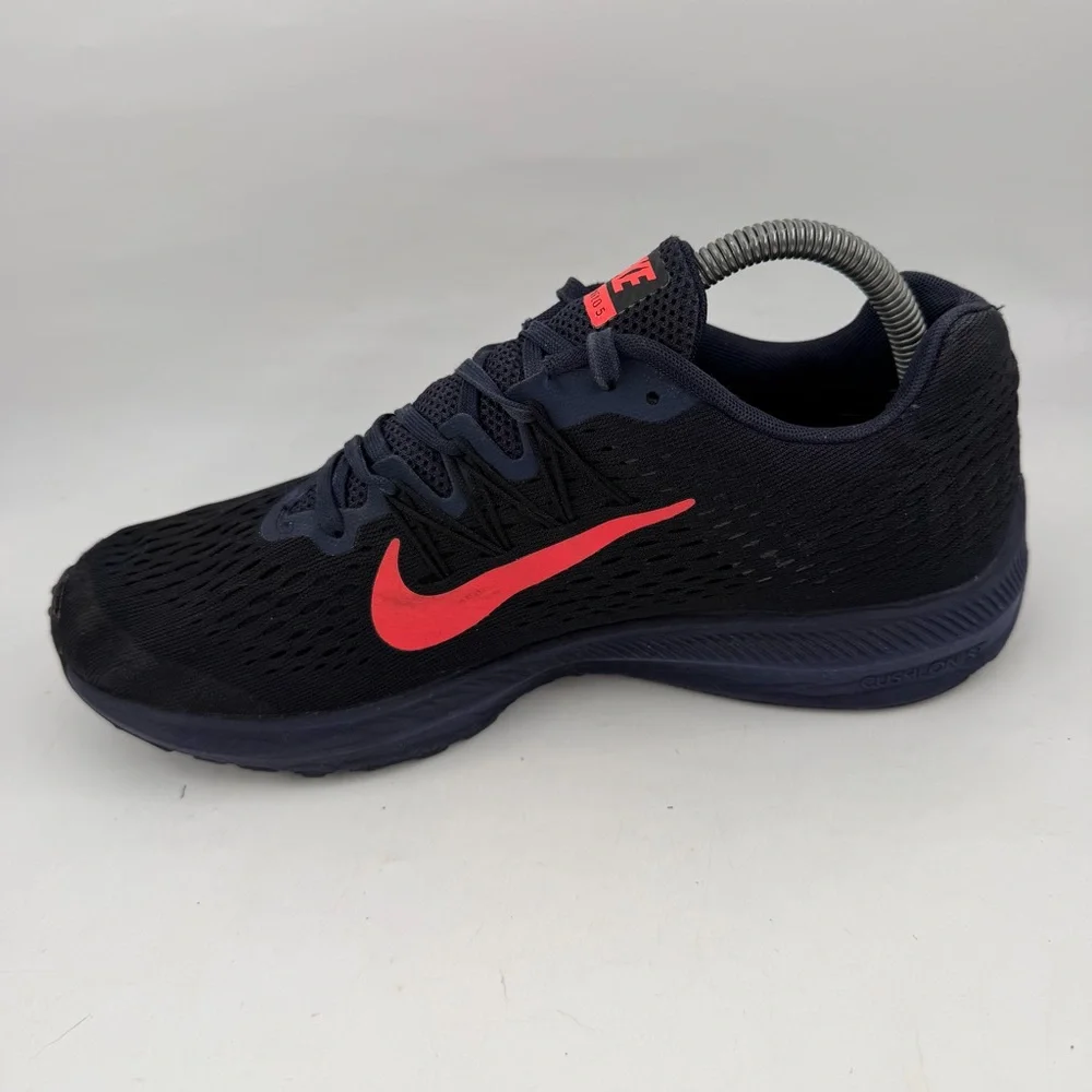 Nike Women’s Air Zoom Winflo 5 -SZ 9- Navy Blue Running Shoes Sneakers Lace-Up